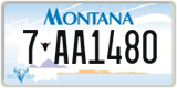 Montana, 1-AB1234 / 10-AB123