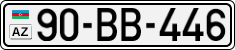 License plate of Azerbaijan, Cars