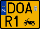 License plates of Poland, Oldtimers