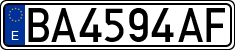 License plates of Spain, 1971 year series