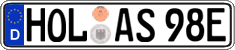German license plate, Electric vehicles