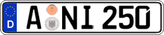 German license plate, Regular plates