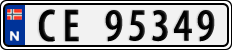 License plate of Norway, Cars