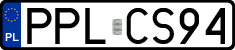 License plates of Poland, Regular car plates
