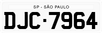 License plate of Brazil, Authorities (1990)