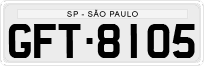 License plate of Brazil, Private owners (1990)