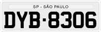 License plate of Brazil, Private owners (1990)