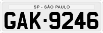 License plate of Brazil, Private owners (1990)