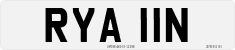 License plate of the United Kingdom, 1963 year system
