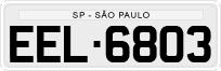 License plate of Brazil, Private owners (1990)