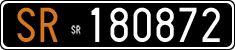 License plate of Italy, Cars (1927 year series)