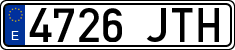 License plates of Spain, Ordinary (2000)
