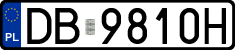 License plates of Poland, Regular car plates