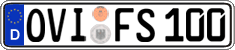 German license plate, Regular plates