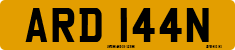 License plate of the United Kingdom, 1963 year system