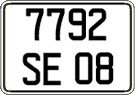 French license plate, FNI