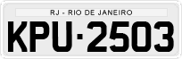 License plate of Brazil, Private owners (1990)