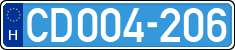 license plates of Hungary, Diplomatic