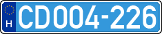 license plates of Hungary, Diplomatic