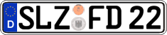 German license plate, Regular plates