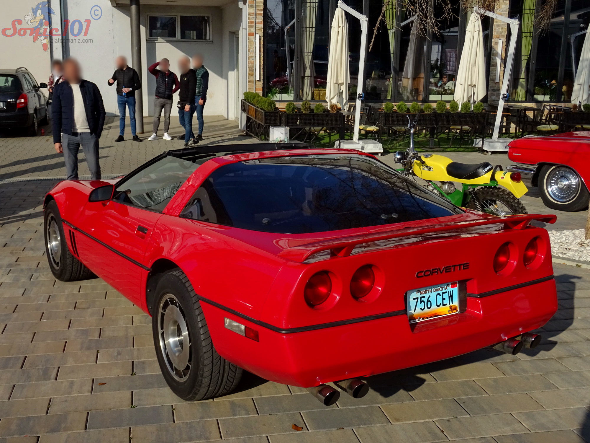 756 CEW, License plate without vehicle 