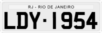 License plate of Brazil, Private owners (1990)