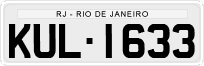 License plate of Brazil, Private owners (1990)