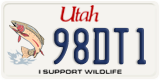 Utah, Specialty plates (12AB3)