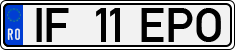 License plate of Romania, Regular plates