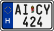 license plates of Hungary, Regular plates (2022)