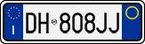 License plate of Italy, Cars (1994 year series)