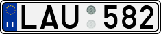 License plate of Lithuania, Cars