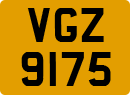 License plate of the United Kingdom, Northern Ireland (1966)