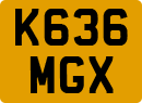 License plate of the United Kingdom, 1983 year system