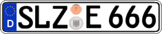 German license plate, Regular plates