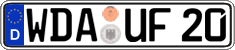 German license plate, Regular plates