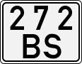 License plate of Kyrgyzstan, Organizations (1994)
