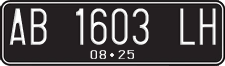 License plate of Indonesia, Regular plates