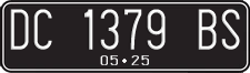 License plate of Indonesia, Regular plates