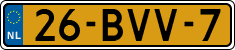 License plate of the Netherlands, Heavy Commercial Vehicles (1994 system)