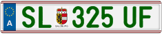 License plate of Austria, Regular plates