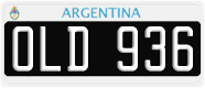 License plate of Argentina, Cars (1995, ABC 123)