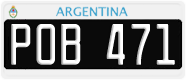 License plate of Argentina, Cars (1995, ABC 123)
