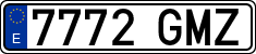 License plates of Spain, Ordinary (2000)