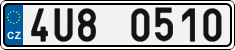 License plate of the Czech Republic, Cars (2001)