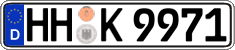 German license plate, Regular plates