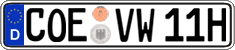 German license plate, Plates for oldtimers (type 