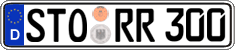 German license plate, Regular plates