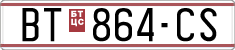 License plate of North Macedonia, Regular plates (1993)
