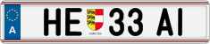 License plate of Austria, Regular plates
